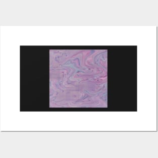 Pastel Pink Purple And Blue Pixel Swirls Posters and Art